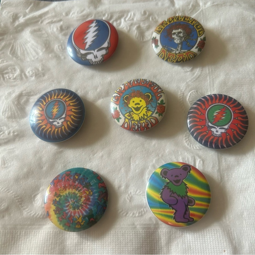 Grateful Dead Colorful Button Set